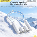 Portable Neck Fan High Speed Turbine Powerful Airflow Bladeless Cooling Fan Handheld Sport Fan for Travel Outdoor Wear