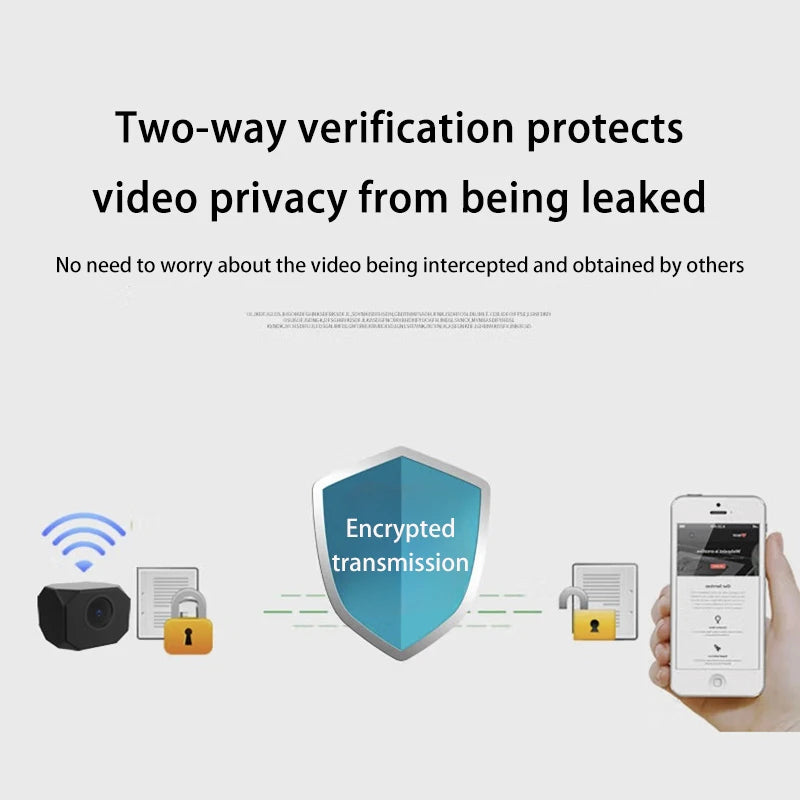 Lenovo 4K 1080P HD Mini WiFi Camera AP Hotspot Remote Monitor Portable Small Camcorder Home Security Surveillance Smart Camera